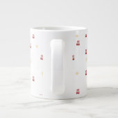 “Cute Christmas Mug with Red Bow Wreath" Jumbo-Tasse (Rückseite)