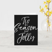 Cute Christmas Music Carol Lyric Tis The Season To Karte (Gelbe Blume)