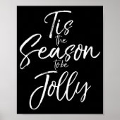 Cute Christmas Music Carol Lyric Tis The Season To Poster (Vorne)