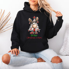 Cute Christmas “Oh Deer Christmas Is Here” Hoodie