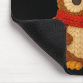Cute Christmas Owl Winter Snow  Mousepad (Ecke)