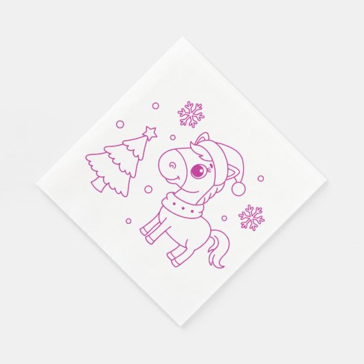 cute christmas party serviette (Ecke)