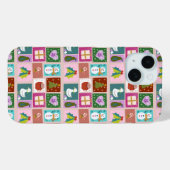 Cute Christmas Patchwork Pattern Case-Mate iPhone Hülle (Rückseite (Horizontal))