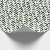 Cute Christmas Pickup Trucks Trees Retro Xmas Gift Geschenkpapier (Ecke)