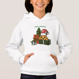 Cute Christmas Puppy With Gifts – Holiday Dog Illu Hoodie