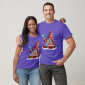 Cute Christmas Red Gnome Santa Light Shirt Gnomes (Unisex)