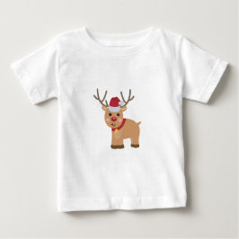 Cute Christmas Reindeer Baby T-shirt