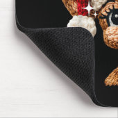Cute Christmas Reindeer Crocheting Funny Gift Men, Mousepad (Ecke)