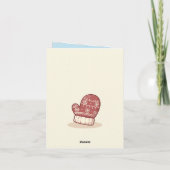 Cute Christmas Reindeer Karte (Rückseite)