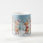 Cute Christmas Reindeer Mug – Cozy Holiday Mug Kaffeetasse (Mittel)