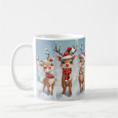 Cute Christmas Reindeer Mug – Cozy Holiday Mug Kaffeetasse (Links)