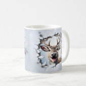 Cute Christmas Reindeer Mug | Cozy Winter Mug Kaffeetasse (VorderseiteRechts)