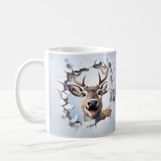 Cute Christmas Reindeer Mug | Cozy Winter Mug Kaffeetasse (Links)