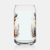 Cute Christmas Reindeer Scene Snowy Forest Dosenglas (Rechts)