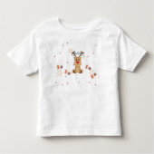 Cute Christmas Reindeer Toddler T-Shirt (Vorderseite)