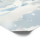 Cute Christmas santa sleigh cozy Holiday Wall Art Poster (Ecke)