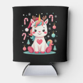 Cute Christmas Shirt Girls Women Xmas Unicorn Deer Dosenkühler (Vorderseite)