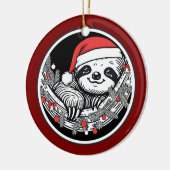 Cute Christmas Sloth Ornament (Links)