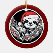 Cute Christmas Sloth Ornament (Hinten)