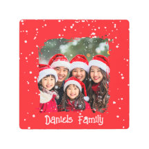 Cute Christmas Snow Family Photo