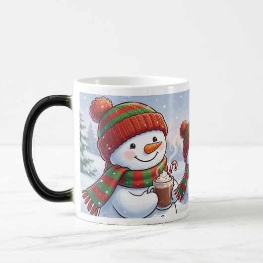 Cute Christmas Snowman Coffee Mug Winter HolidaMug Verwandlungstasse (Links)