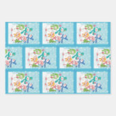 Cute Christmas Snowman Family in the Snow Geschenkpapier Set (Vorderseite 3)