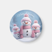 Cute Christmas Snowman Magnet (Vorne)