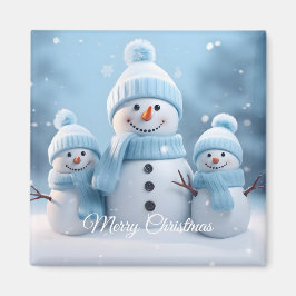 Cute Christmas Snowman Magnet