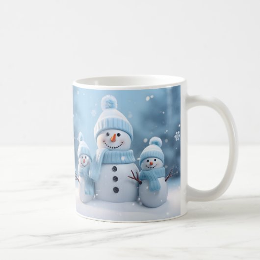 Cute Christmas Snowman Mug | Cozy Winter Mug Kaffeetasse (Rechts)