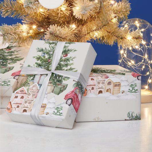 Cute Christmas Sparkle Geschenkpapier (Feiertage)