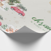 Cute Christmas Sparkle Geschenkpapier (Ecke)