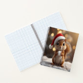 Cute Christmas Squirrel Deluxe Spiral Notebook Notizblock (Innenseite)