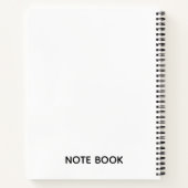 Cute Christmas Squirrel Deluxe Spiral Notebook Notizblock (Rückseite)