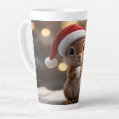Cute Christmas Squirrel Latte Mug Milchtasse (Linke Ecke)