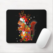 Cute Christmas Squirrel Lights Reindeer Xmas Holid Mousepad (Mit Mouse)