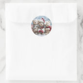 Cute Christmas Teddy Bear Sticker (Tasche)