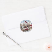 Cute Christmas Teddy Bear Sticker (Umschlag)