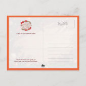 Cute Christmas Teddy Bear with Gifts Postkarte (Rückseite)