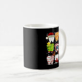 Cute Christmas Teeth Funny Christmas Dentist Denta Kaffeetasse (VorderseiteRechts)