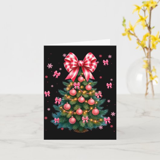 Cute Christmas Tree Coquette Nk Tree Light Xmas Wo Karte (Gelbe Blume)