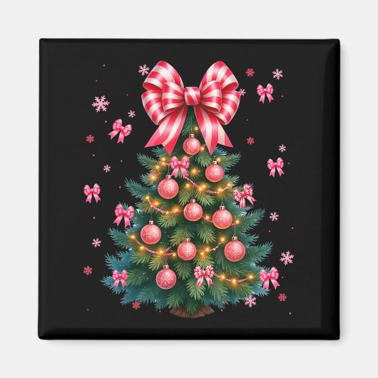 Cute Christmas Tree Coquette Nk Tree Light Xmas Wo Magnet (Vorne)