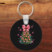 Cute Christmas Tree Coquette Nk Tree Light Xmas Wo Schlüsselanhänger (Vorderseite)