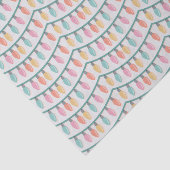 Cute Christmas Tree Lights Abstract Pattern Seidenpapier (Ausschnitt)