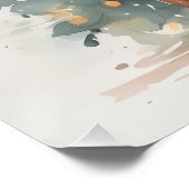 Cute Christmas tree reindeer cozy Holiday Wall Art Poster (Ecke)