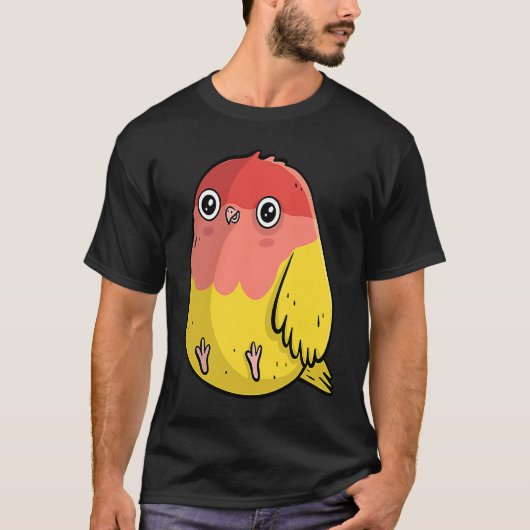 Cute Chubby Lutino Lovebird For Bird T-Shirt (Vorderseite)