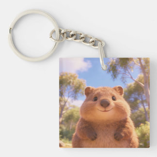Cute Chubby Quokka Keychain Schlüsselanhänger