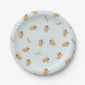 Cute Churros Paper Plates Pappteller (Vorderseite)