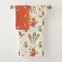 Cute Circus Bath Towel Set