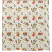 Cute Circus Bear Shower Curtain Duschvorhang (Vorderseite)