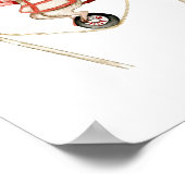 Cute Circus Mouse With Trumpet Carnival Nursery Poster (Ecke)